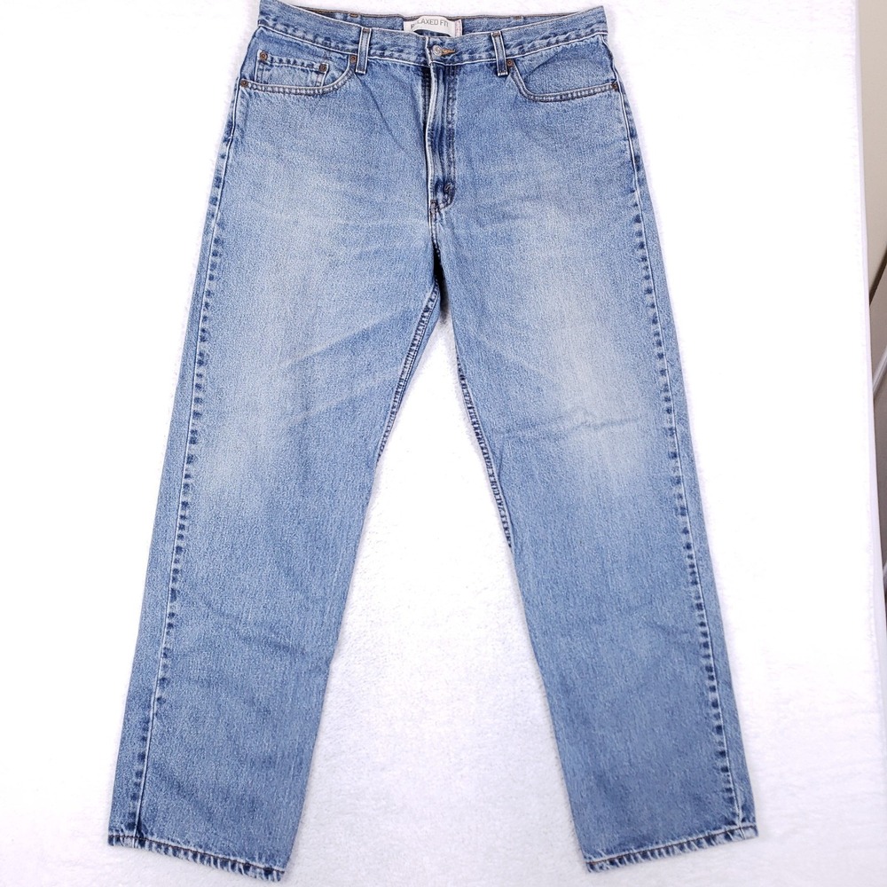 Levi's 550 Relaxed Fit Tapered Jeans 38x34 Light‎ Wash
